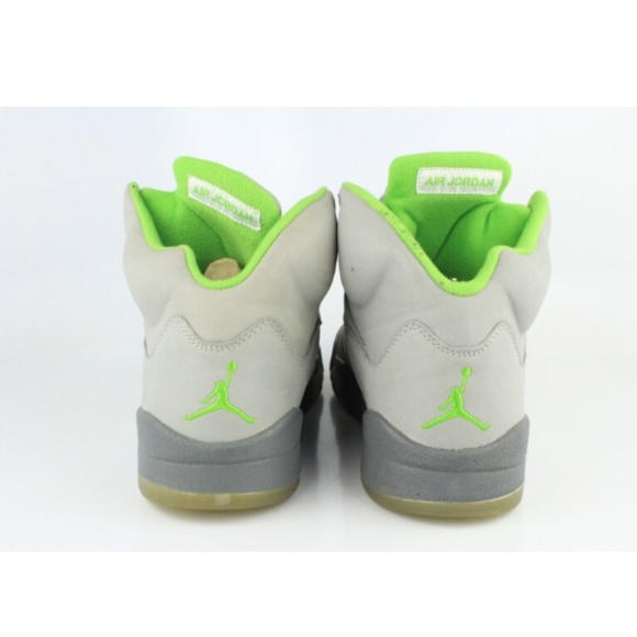 2006 JORDAN RETRO 5 GREEN BEAN 9.5 (USED) - Picture 3 of 6